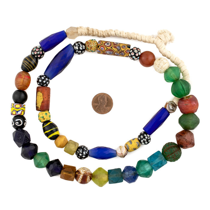 Premium Vaseline & Antique Trade Beads #15955 - The Bead Chest