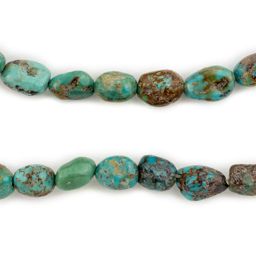 Green Turquoise Nugget Beads (8mm) - The Bead Chest