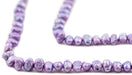 Lilac Purple Vintage Japanese Potato Pearl Beads (4mm) - The Bead Chest