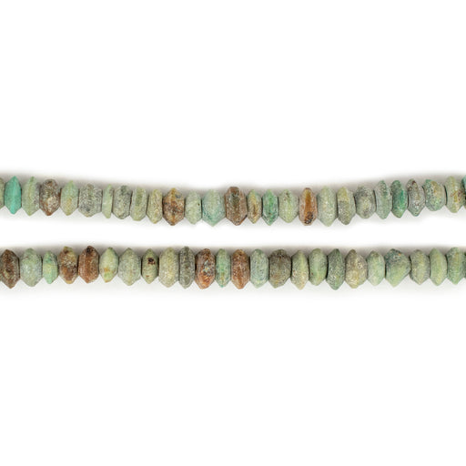 Rustic Afghani Turquoise Stone Saucer Beads (4mm) - The Bead Chest