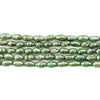 Dark Green Vintage Japanese Rice Pearl Beads (4mm)