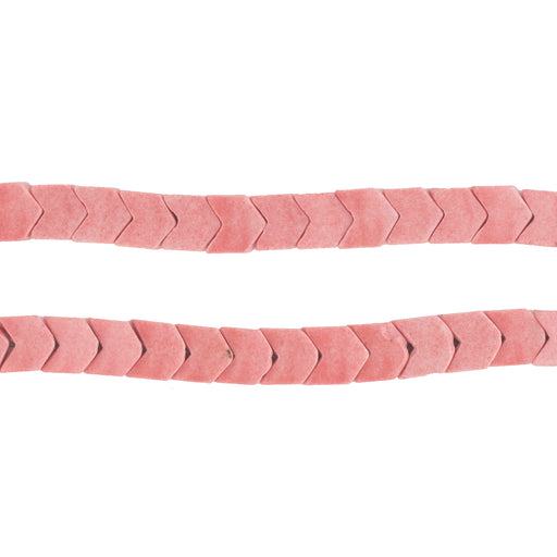 Blush Red Flat Interlocking Snake Agate Beads (6mm) - The Bead Chest
