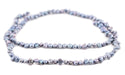 Silver Blue Nugget Vintage Japanese Pearl Beads (4mm) - The Bead Chest
