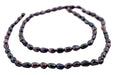 Deep Purple Vintage Japanese Rice Pearl Beads (4mm) - The Bead Chest
