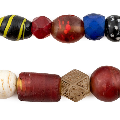 Premium Vaseline & Antique Trade Beads #15956 - The Bead Chest