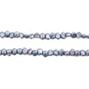 Silver Blue Nugget Vintage Japanese Pearl Beads (4mm)