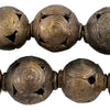 Super Jumbo Cameroon Brass Globe Beads (42mm)