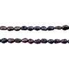 Deep Purple Vintage Japanese Rice Pearl Beads (4mm)