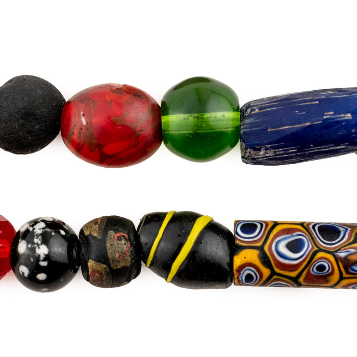 Premium Vaseline & Antique Trade Beads #15957 - The Bead Chest
