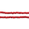 Red Java Glass Seed Beads (4mm, 48