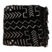 Ebony Black Bogolan Mali Mud Cloth (Gao Design) - The Bead Chest