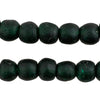 Dark Emerald Recycled Glass Beads (14mm)