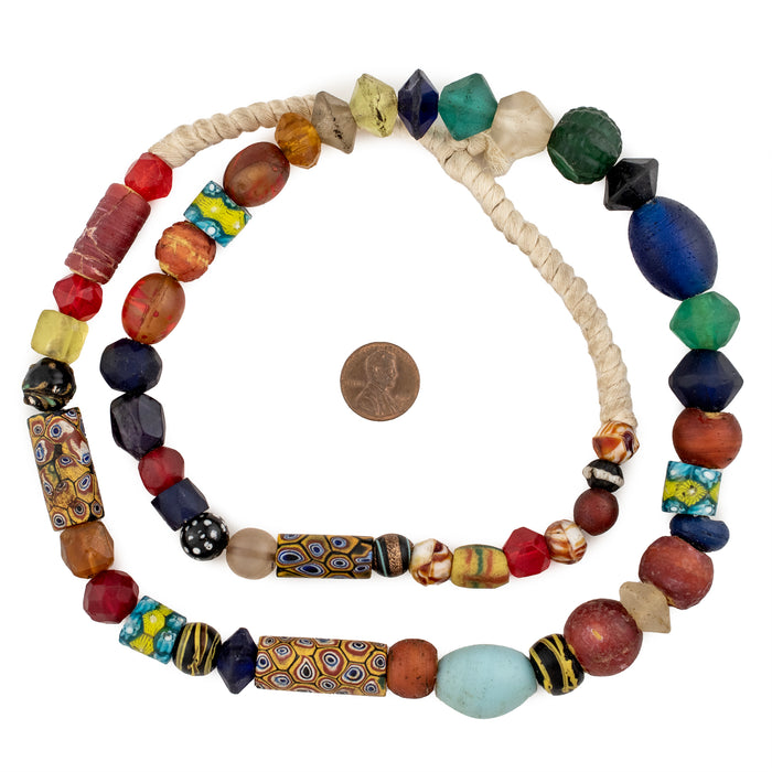 Premium Vaseline & Antique Trade Beads #15959 - The Bead Chest