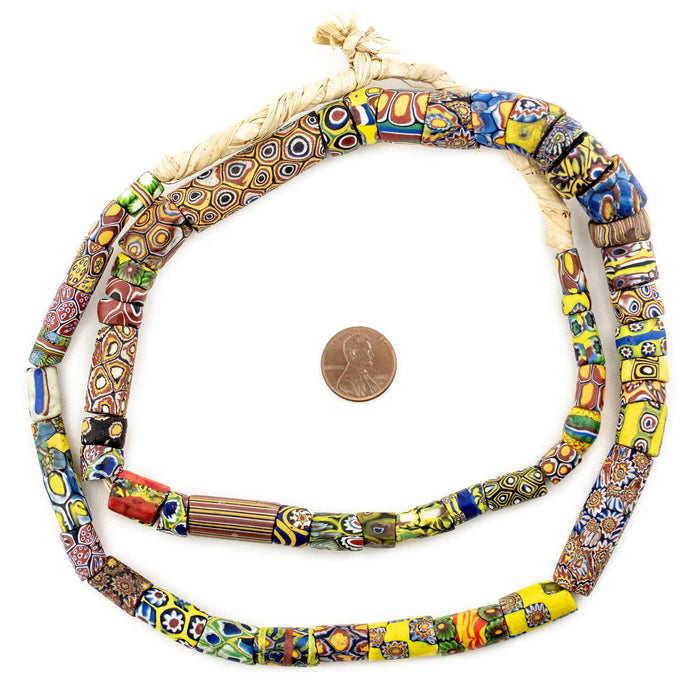 Antique Venetian Millefiori African Trade Beads #13834 - The Bead Chest