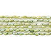 Camo Green Vintage Japanese Rice Pearl Beads (3mm)