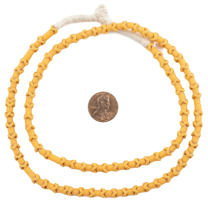 Mango Medley Vintage Glass Snake Beads - The Bead Chest