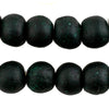 Dark Emerald Recycled Glass Beads (18mm)