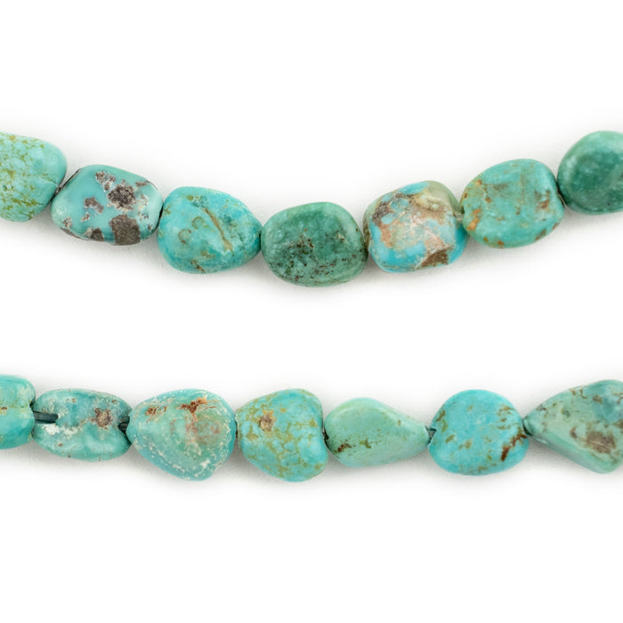 Light Green Turquoise Nugget Beads (8mm) - The Bead Chest
