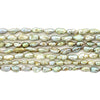 Camo Green Vintage Japanese Rice Pearl Beads (4mm)