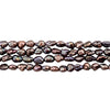 Iridescent Plum Vintage Japanese Rice Pearl Beads (3mm, 36 Inch Strand)