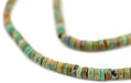 Green Cylindrical Turquoise Heishi Beads (4mm) - The Bead Chest