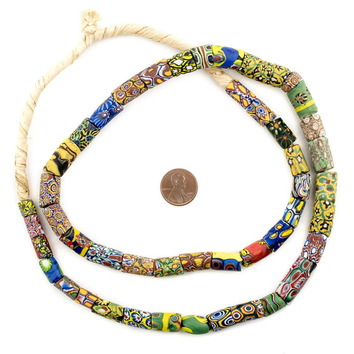 Antique Venetian Millefiori African Trade Beads #13828 - The Bead Chest