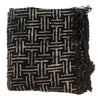 Ebony Black Bogolan Mali Mud Cloth (Maze Design)