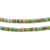 Green Cylindrical Turquoise Heishi Beads (4mm)