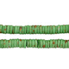 Peridot Green Bone Button Beads (6mm)
