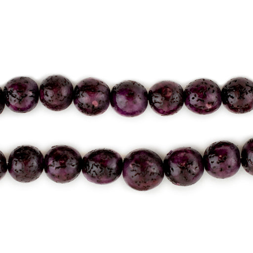 Royal Purple Natural Round Seed Beads (8mm) - The Bead Chest