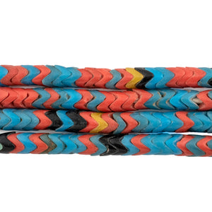 Assorted Vintage Glass Snake Beads (6mm)
