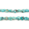 Blue Turquoise Nugget Beads (6-7mm)