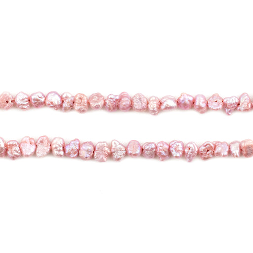 Rose Pink Nugget Vintage Japanese Pearl Beads (4mm) - The Bead Chest