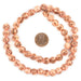 Baby Pink Natural Round Seed Beads (8mm) - The Bead Chest