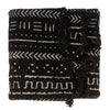 Ebony Black Bogolan Mali Mud Cloth (Bandiagara Design)