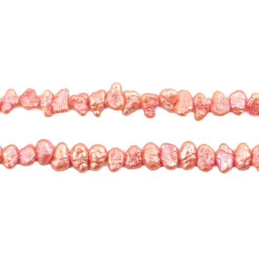 Coral Nugget Vintage Japanese Pearl Beads (8mm)