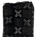 Ebony Black Bogolan Mali Mud Cloth (Dotted Cross Design) - The Bead Chest