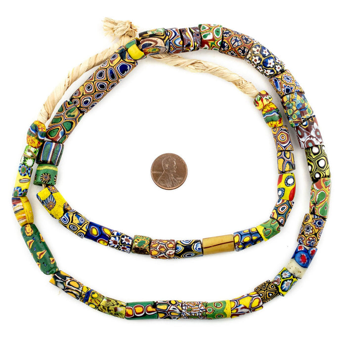 Antique Venetian Millefiori African Trade Beads #13821 - The Bead Chest