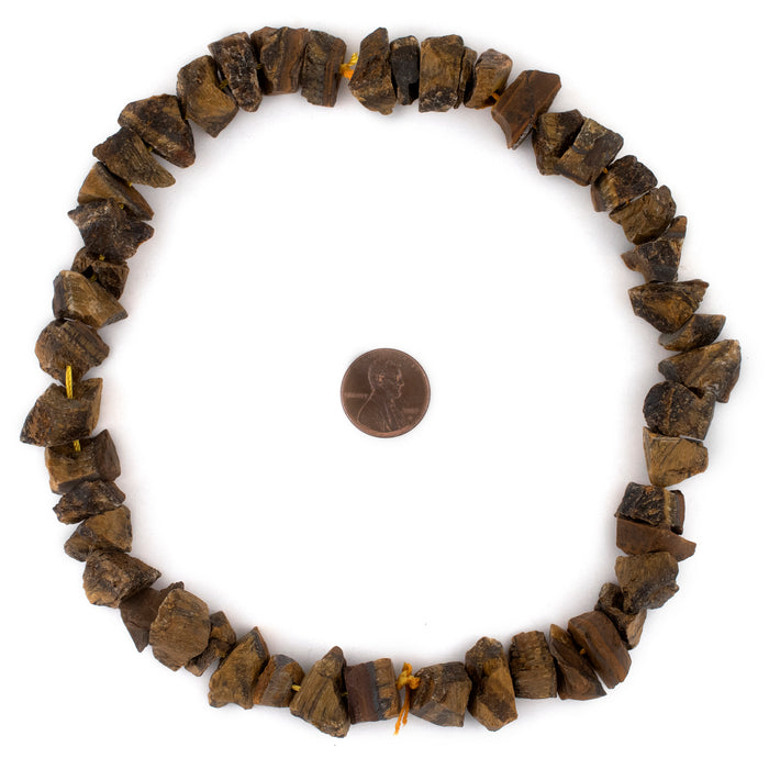 Rough Tiger Eye Nugget Beads - The Bead Chest