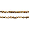 Golden Brown Nugget Vintage Japanese Pearl Beads (4mm)