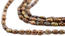 Copper Brown Vintage Japanese Rice Pearl Beads (3mm) - The Bead Chest