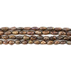 Copper Brown Vintage Japanese Rice Pearl Beads (3mm)