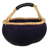 Ghanaian Bolga Basket, Dark Purple, Large Size