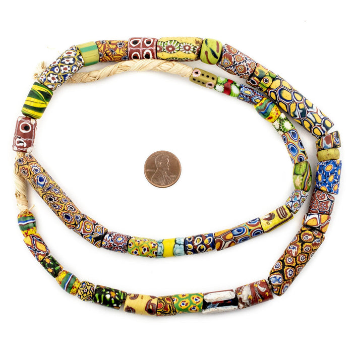 Antique Venetian Millefiori African Trade Beads #13818 - The Bead Chest