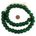 Emerald Green Recycled Glass Beads (18mm) - The Bead Chest