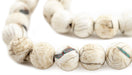 Inlaid Round Naga Conch Shell Beads (14mm) - The Bead Chest