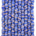 Blue Spiral Java French Cross Beads - The Bead Chest