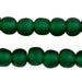 Emerald Green Recycled Glass Beads (14mm) - The Bead Chest