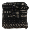 Ebony Black Bogolan Mali Mud Cloth (Kolokani Design)