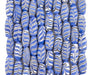 Blue Java Glass Feather Beads (8mm) - The Bead Chest